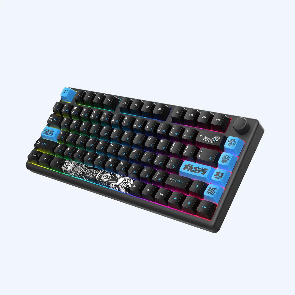 Arbiter Studio Godzilla Collection: Mechagodzilla Polar 75+ Black Gaming Keyboard - Image 10