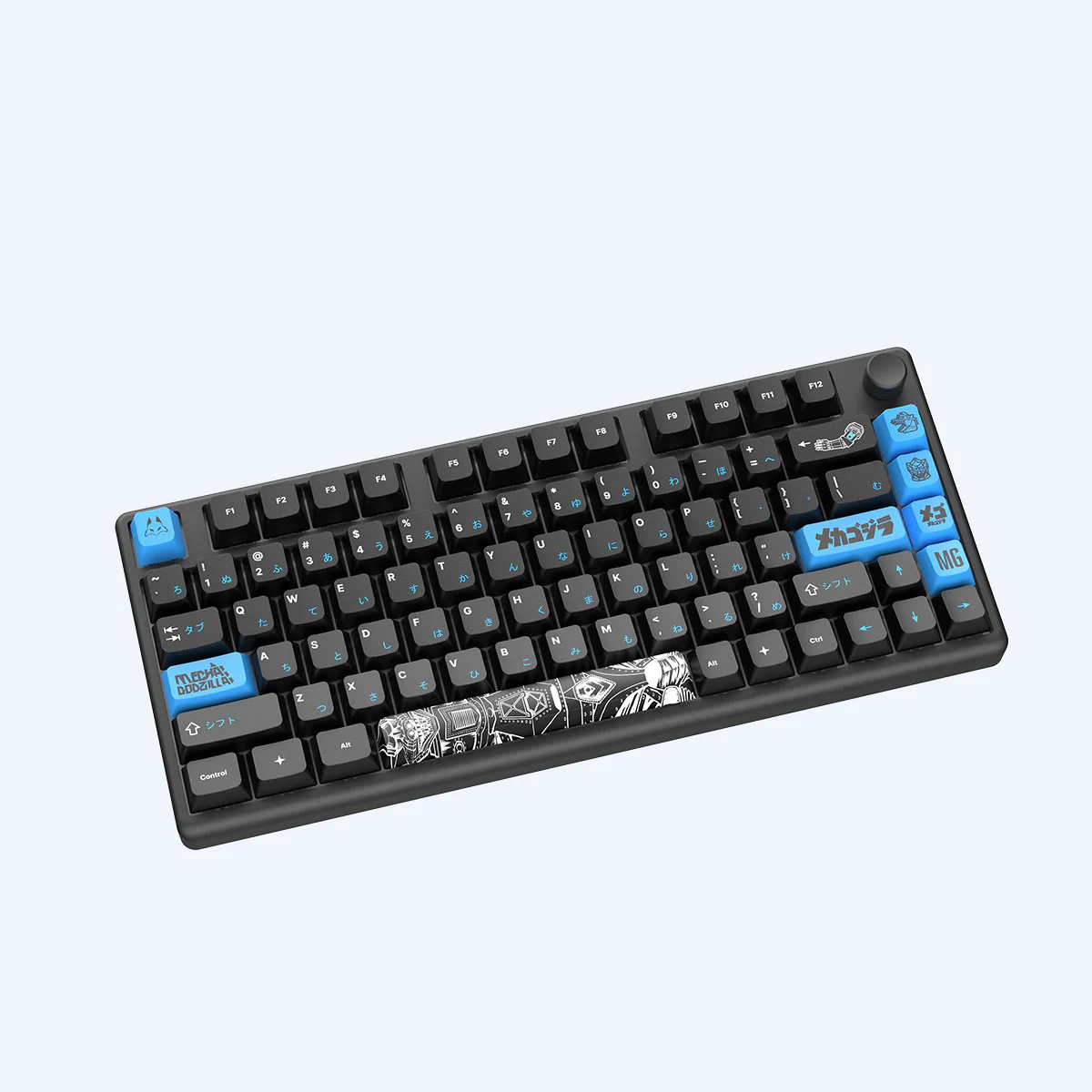 Arbiter Studio Godzilla Collection: Mechagodzilla Polar 75+ Black Gaming Keyboard - Image 6