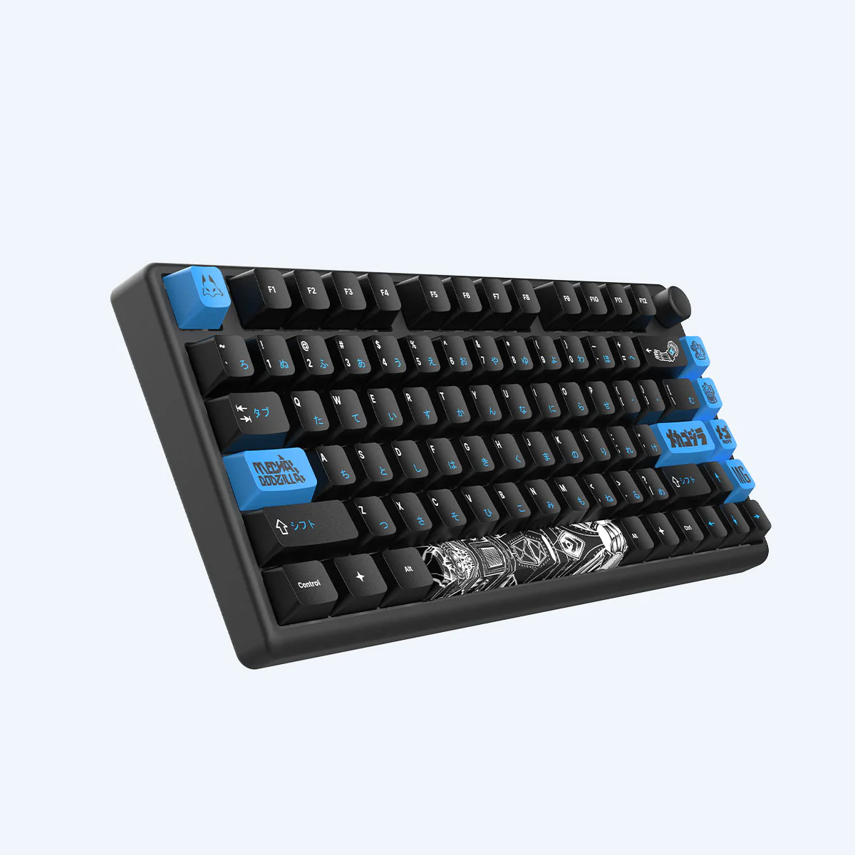 Arbiter Studio Godzilla Collection: Mechagodzilla Polar 75+ Black Gaming Keyboard - Image 8