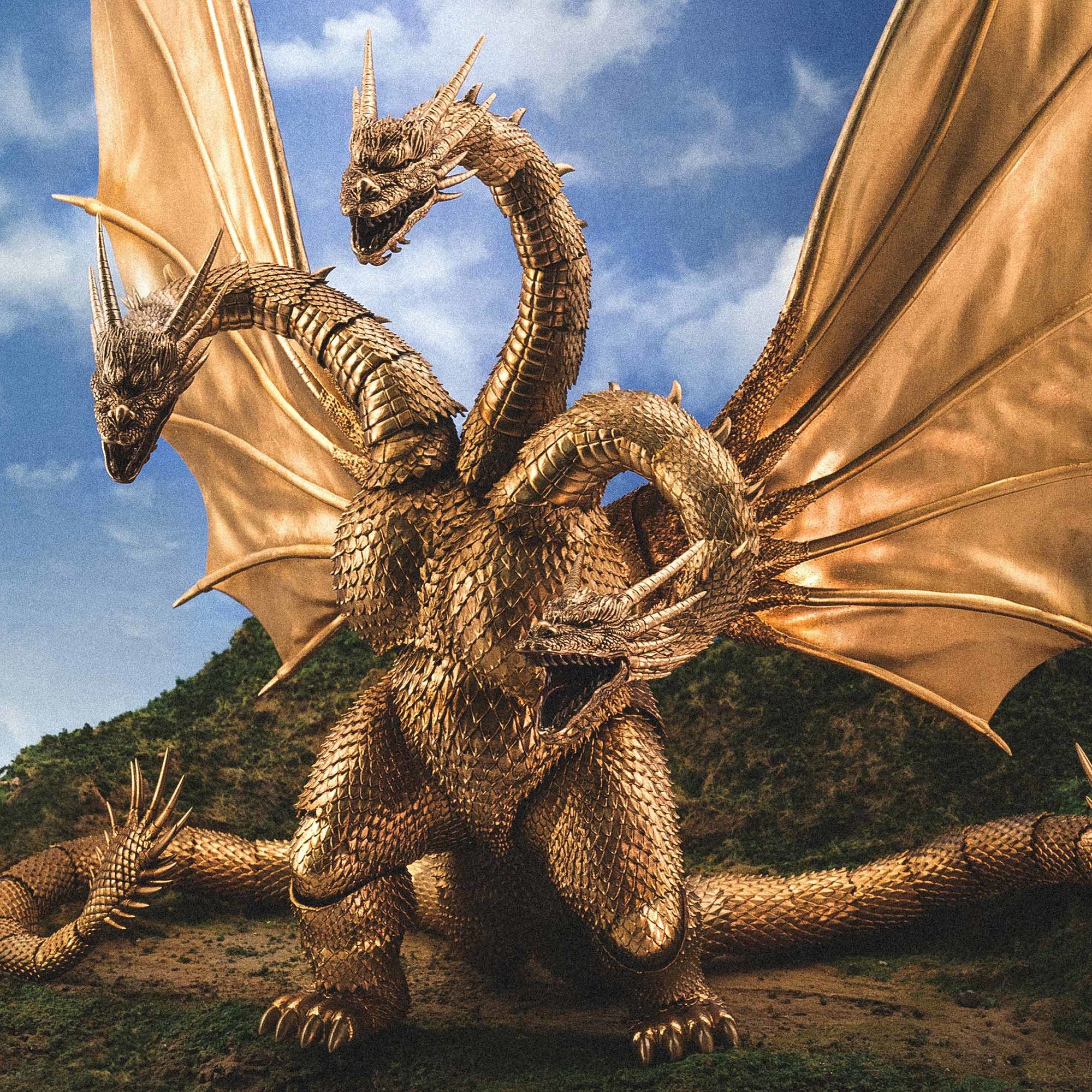 HIYA  Exquisite Basic Godzilla (1991) King Ghidorah Figure - Image 6