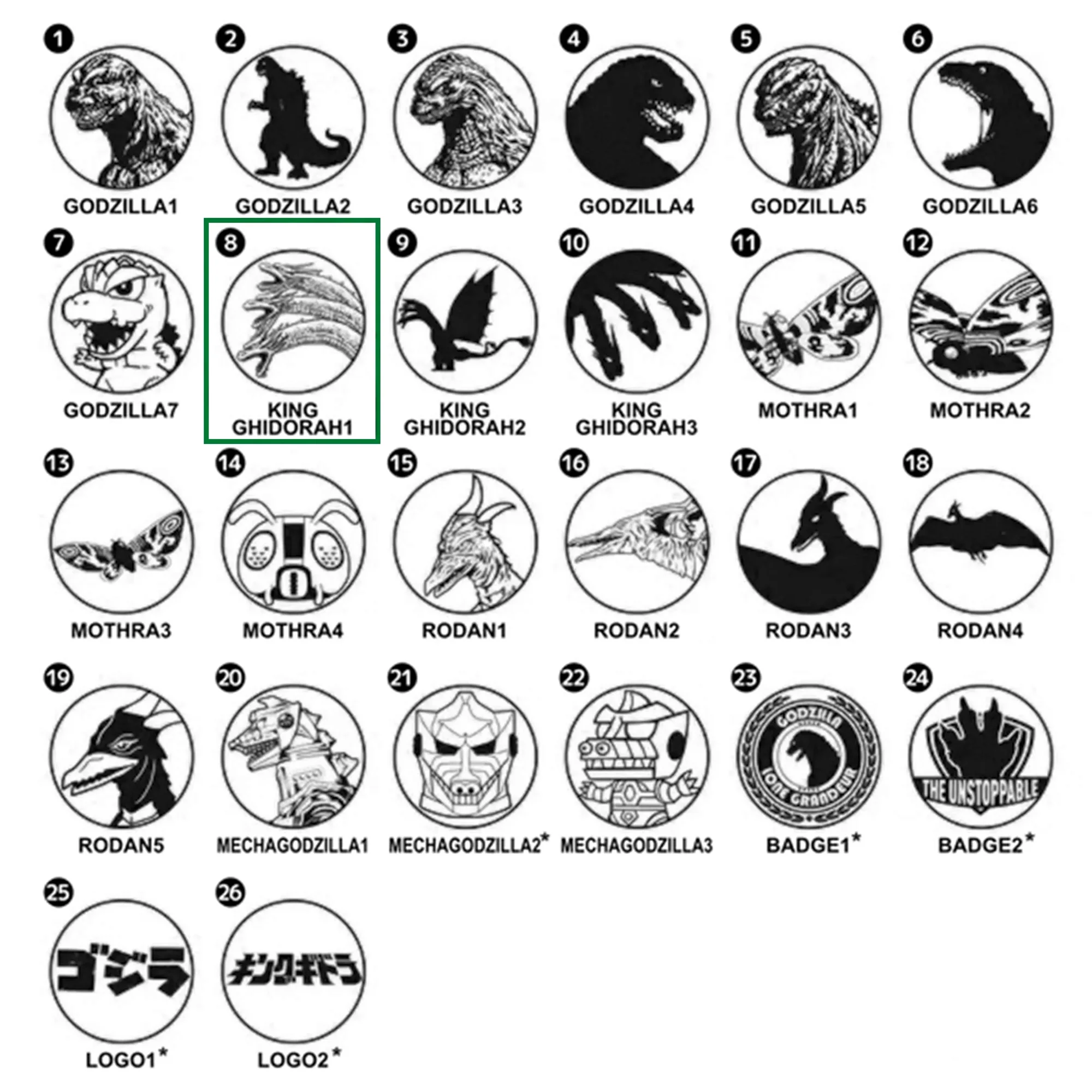 Okada Shokai Self Inking Stamp: King Ghidorah - Image 3