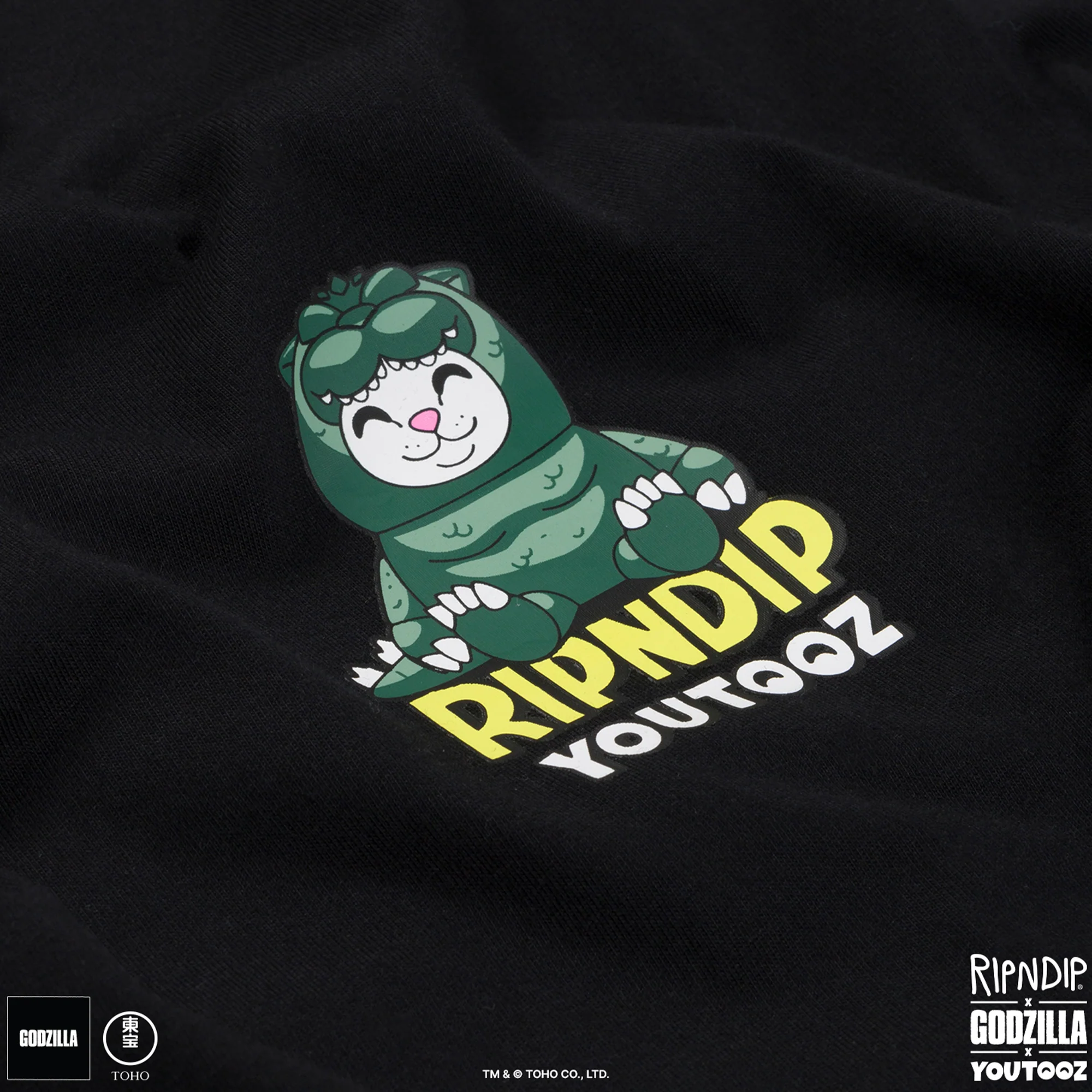 Youtooz x RIPnDIP x Godzilla Tee (Black) - Image 3
